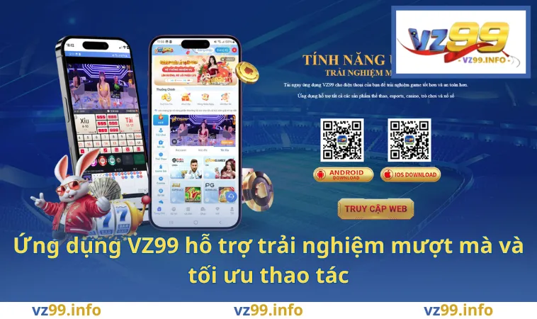 Ứng dụng VZ99 hỗ trợ trải nghiệm mượt mà và tối ưu thao tác