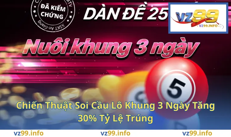 Chiến Thuật Soi Cầu Lô Khung 3 Ngày Tăng 30% Tỷ Lệ Trúng